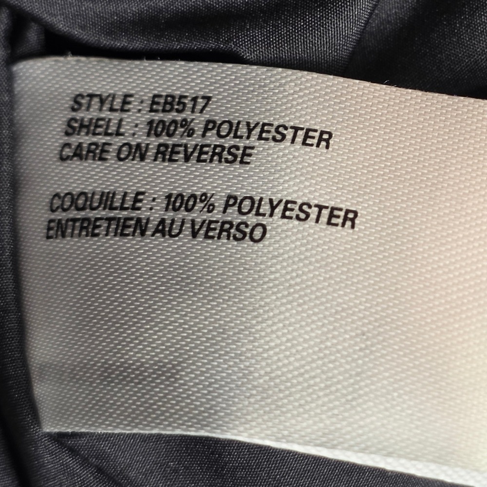 Eddie Bauer Puffer Vest Women Small Black Packable Quilted APEX Logo Utility - Picture 10 of 13
